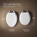 KOHLER Cachet Nightlight Round Toilet Seat Soft Close, ReadyLatch, White