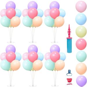 6 Sets Balloon Stand Kits with Balloon, Balloon Sticks Holder with Base, Balloon Stand Centerpiece Table Decorations for Wedding Birthday Anniversary Father's Day Graduation Decorations Class of 2025 6 Sets Balloon Stand Kits with Balloon, Balloon Sticks Holder with Base, Balloon Stand Centerpiece Table Decorations for Wedding Birthday Anniversary Father's Day Graduation Decorations Class of 2025