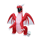 240cm Halloween inflatable fire flame red dragon outdoor decoration