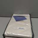 100% Blackout Shield Linen Blackout Curtains for Bedroom 84 Inches Long, Back Tab/Rod Pocket Living Room Drapes, Thermal Insulated Blackout Curtains 2 Panels Set, 50" W x 84" L, Cream