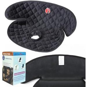 JOOLIO B&S Baby Piddle Pad Car Seat Liner,Potty Training car seat Protector with Waterproof Liner for Child Safety Car Seat Stroller and Dinner Chair,Machine Wash and Dry，Black