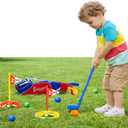 Atlasonix Toddler Golf Set - Toddler Golf Clubs | Kids Golf Clubs Includes Kid Golfer Bag, Gloves, 8 Balls and 4 Sticks - Sports and Outdoor Play Toys, Outdoor Toys, Kids Outdoor Play Equipment