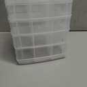 5-Tier Mini Brand Storage Case with Adjustable Compartments, Plastic Organizer Box for Mini Brand Organizer(Case Only)