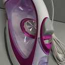 Steam Iron for Clothes, 1750W Iron with Rapid Heating, Non-Stick Ceramic Soleplate, Powerful Steam, Self-Cleaning, Auto-Off, Anti-Drip, 15.21oz Water Tank Ironing Clothes for Home, Purple