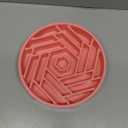 TOBYTO Slow Feeder Dog Bowls Large Medium Breed,Anti-Choking Slow Eating Dog Food Bowl,Non Slip Pet Slower Food Feeding Bowls Large Puzzle Slow Feeder Bloat Stop Maze Dog Dishes,Pink