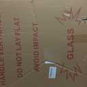 YOSHOOT Rustic Wooden Framed Wall Mirror, Natural Wood and Iron Bathroom Vanity Mirror for Farmhouse Decor, Vertical or Horizontal Hanging (32"L x 24"W, Brown)