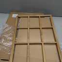 4x6 Oak Wood Picture Frames Collage Wall Decor Natural Woodgrain, Solid Oak Wooden Family Photo Collage Frame 9 Openings, Glass Front, Wall Hanging Display 9 4x6 Pictures (11.5x17.5-9 openings)
