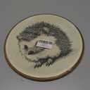 CUANFDDSF Vintage Hedgehog Sketch Animal Round Wall Art, Hedgehog Gifts for Women Framed Hanging Wall Decor, Retro Farmhouse Animal Canvas Prints Decorations for Home Living Room Bedroom, 10x10 Inch (Colour 04)
