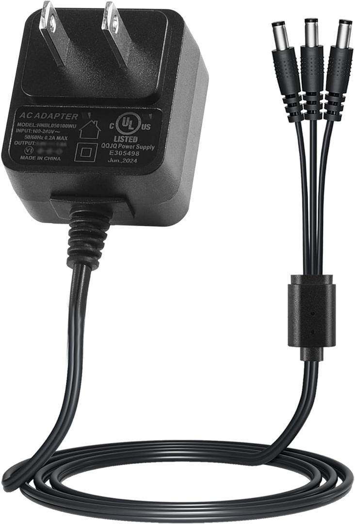 5V Charger for Dogtra 280C 200C YS600 YS300 iQ Plus 202C iQ-Combo iQCOMBO 282C EF-3000 Remote Collar Trainer, Dogtra Power Adapter Wall Charger with 1 to 3 Splitter Charging Cable