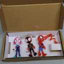Spidey and his Amazing Friends 3-Pack, 4-Inch Scale Marvel Action Figures, Includes 3 Figures and 3 Accessories, Spider-Man, Ghost-Spider & Miles Morales 