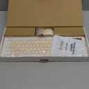 Wireless Keyboard and Mouse Combo, Full-Sized Wireless Keyboard and Adjustable DPI Mouse, 2.4GHz USB Receiver, Keyboard and Mouse for PC, Windows, Desktop, Laptop (Latte Color)