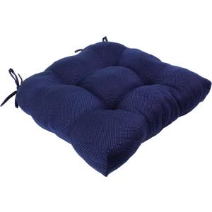 Indigo and Black Weave Indoor Outdoor Seat Cushion Patio D Chair Cushion