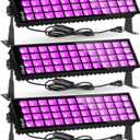 120W Black Light Bar, IP66 Blacklight with Plug+Switch+6ft Cord, Waterproof Blacklight with 100 LED, Black Light for Glow Party Halloween Decor Fluorescent Poster Body Paint Game Room Outdoor Indoor