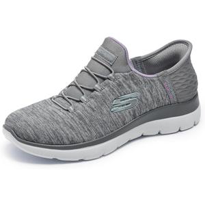 Skechers Women’s Summits Dazzling Haze Sneaker Slip-ins, Heel Pillow holds your foot secure, Air-Cooled Memory Foam Insole, Machine washable, Flexible traction outsole 9