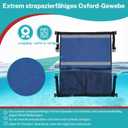 2 x Dual Oxygen Tank Holder for Wheelchiars, Oxygen Cylinder Bag with Adjustable Straps and Mesh Storage Pockets Fits D & E Cylinder, Fit for Walker, Rollator, Scooter (Blue)