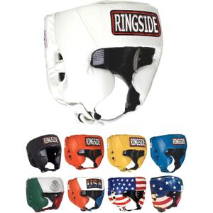 Ringside Competition Boxing Muay Thai MMA Sparring Head Protection Headgear with Cheeks Small