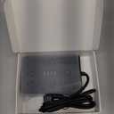 6 FT Flat Plug Surge Protector Power Strip,11 Multiple AC Outlets with 6 USB Ports (2 USB C), 6 Feet Extension Cord, 1250W/10A, One Touch Switch Button, 17 in 1 Compact powerstrip