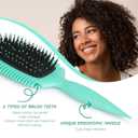 Candy Brush Curl Defining Hair Brush for Effortlessly Detangling Shaping and Styling Curls, Curl Brushes with EdgeLift for All Wet or Dry Hair Types for Women and Girl, Reduce Pulling and Frizzing (Green)