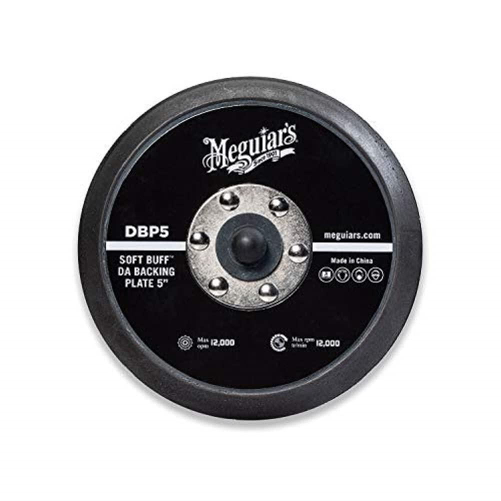 Meguiars 5" Soft Buff DA Backing Plate DBP5 - Dual Action Backing Plate for DA Polishers that Distributes Pressure Evenly, Improves Polishing Efficiency and is Made with Durable Construction, 1 Count