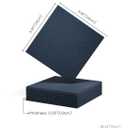 Felt Bulletin Board Tiles -28"x18" Cork Board Alternative for Office Decor, Push Pin Board Wall Organizer 6-Pack - Navy Blue