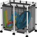 Pool Storage Bin, 105 Gallons, Holder for Noodles, Toys, Floats, Towels, Mesh Organizer for Swimming Equipments, Basic Style