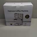 Espresso Machine 20 Bar, Compact Espresso Maker, Stainless Steel Expresso Coffee Machines with Steam Milk Frother & 34oz Removable Water Tank for Home Latte, Cappuccino, Silver