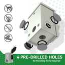 50 Amp Generator Cord 15FT and Power Inlet Box, Pre-Drilled 50 Amp Generator Inlet Box with Cord, NEMA 14-50P to SS2-50R Generator Cord Waterproof Combo Kit, ETL Listed