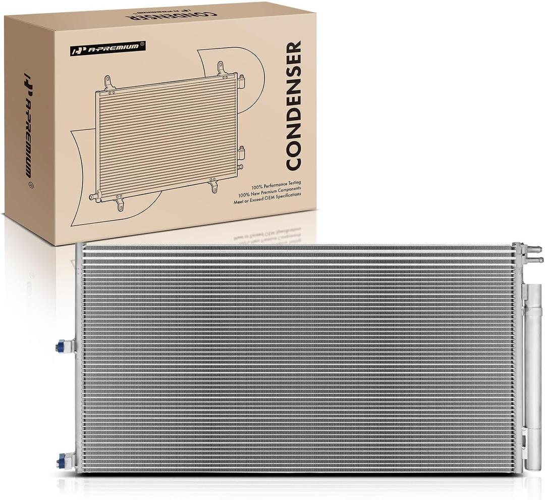 A-Premium Air Conditioning A/C Condenser Compatible with Ford F-150 F150 2009-2014, Expedition 2007-2014 & Lincoln Navigator 2007-2014, Replace# 7L1Z19712A