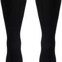 Truform Compression Socks, 8-15 mmHg, Men's Dress Socks, Knee High Over Calf Length, Black, X-Large