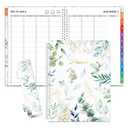 SUNEE 2026 Appointment Book 15-Minute Time Block - Daily, Weekly & Monthly Spiral Planner with Note Section - Thick Paper, Lay-Flat Bound - 8.5 x 11 for Office, School, Men & Women, Greenery