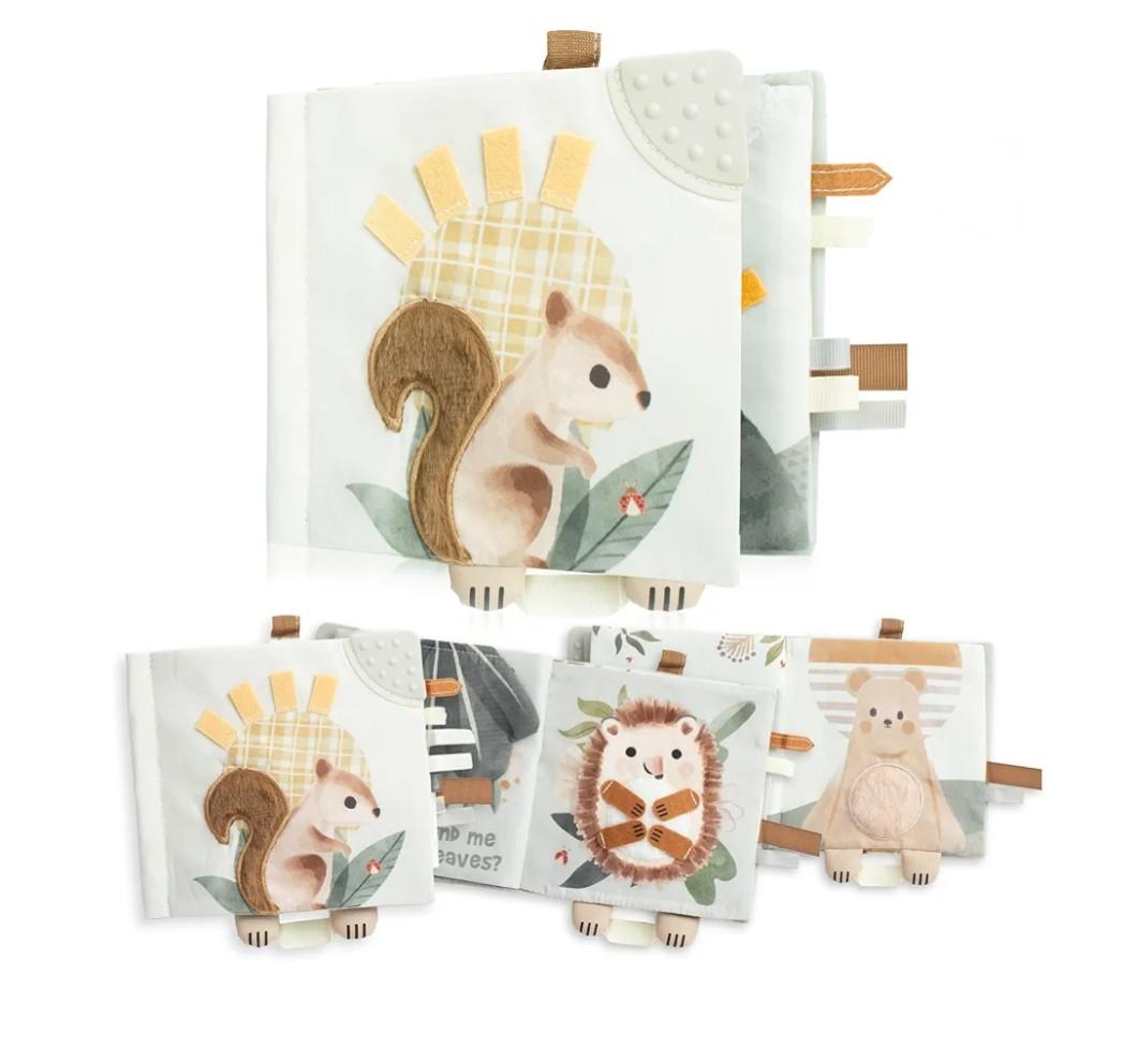 Soft Baby Book with Touch and Feel Pages - Cute Sensory Book for Babies 0-6, 6-12 & 12-18 Months with Mirror & Crinkle Paper - The Perfect Christmas Toy for Baby Showers Or as a Newborn/Infant Gift