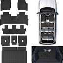 Full Set Floor Mats & Trunk Liner for 2025 Ford Expedition (Only Fit MAX 8-Seat | 2 Row Bench Seat) | TPE All-Weather Liners with Cargo Mat - Custom Fit, Non-Slip, Waterproof