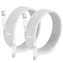 Long USB C to C Fast Charger Cable 10ft,60W Type C to C Fast Charging Cord for Apple iPhone 17 Pro Max/17 Air/16 Pro/15 Plus/MacBook Pro 2021/2020/2019/2018,iPad 12.9/11 inch/Mini/Air 5/Samsung Galaxy (Grey)