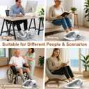 VIVURN 028 Under Desk Elliptical 12 Speed 5 Modes Motorized Leg Exerciser While Sitting for Seniors As Seen on TV Low Impact Electric Pedal Exerciser with Non-Slip Mat Quiet for Home and Office
