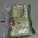 Creative Co-Op Cotton Napkins with Embroidered Tree and Edge, Natural and Green, Set of 4