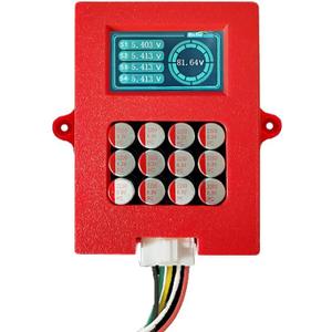 4S 6S 8S Active Balancer with Voltage Display Lifepo4 Equalizer Lipo/LTO Battery Voltage Tester (4S Lifepo4 lipo)