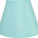 Aspen Creative 58906, Empire Uno Lamp Shade in Apuamarine, 5" Top x 9" Bottom x 7" Slant Height, Slip UNO 33mm