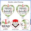 2 x PETCEE Friends Ornaments for Christmas Tree - 2025 Friend Christmas Ornament Decorations Friends are The Family We Choose Hanging Ornaments Keepsake Gifts for Sisters Women Girls