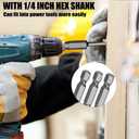 2 x Utoolmart H2.5 Magnetic Hex Head Screwdriver Bits, 1/4 Inch Hex Shank 65mm Length S2 Power Tools 10Pcs