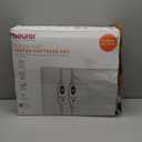 Beurer UWB70 Heated Mattress Pad Queen, Dual Control Electric Mattress Cover with Separate Feet/Body Heat, Auto Shut Off, 9 Warming Levels, Overheat Protection, and Soft Quilted Fabric, 60" x 80"