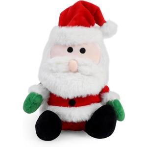 Christmas Golf Club Covers, Fun Plush Headcovers with Soft Protection for Fairway Wood Clubs, Festive Golf Gift for Men and Women (Santa)