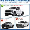 Mud Flaps for 2025 2024 2023 2022 2021 2020 2019 Chevy Silverado 1500 Accessories Heavy Duty Front & Rear Mud Splash Guards (NOT FITS ZR2, LT Trail Boss, Custom Trail Boss), Non-Drilling
