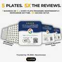 5 x Tap Google Review Plate (5-Pack) by TapFive - Tap for Instant Reviews - All Phones Compatible - Reusable Smart Tap NFC & QR - 4"x 4" - DigiFeel & Zappy Fast - Mount Anywhere 3M Adhesive (5 Plates)