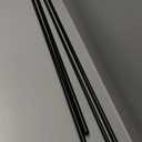 Umbra Twilight Double Curtain Rod Set  Wrap Around Design Ideal for Blackout or Room Darkening Panels, 66 to 144 Inches, Black