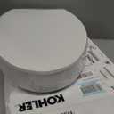 KOHLER 25875-0 Hyten 3" Height, Elevated Soft Close Elongated Toilet Seat, Contoured Seat with Grip-Tight Bumpers, Quick-Attach Hardware, No Slam Toilet Seat, White