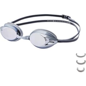 Amazon Basics Unisex Swim Goggles (Silver)