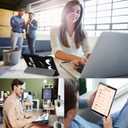 Tri-Fold Case Compatible with Huawei Mediapad M5 8.4 Inch(SHT-AL09/SHT-W12), Includes a Screen Protector - Premium PU Leather Tri-Fold Cover with Auto Sleep/Wake (Big Eyes)