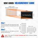 Fancat 20x12 Duct Opening | Steel Return Air Grille | Vent Cover Grill for Sidewall and Ceiling | HVAC Cold Air Intake Grille | White | Outer Dimensions: 21.75"W X 13.75", 20''Wx12''H [Duct Opening]