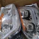 Fit for 2011-2023 Peterbilt 579 587 Class 8 Truck LED Headlight Headlamp Chrome Housing Assembly Replacement Pair/Set