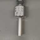 Wireless Bluetooth Karaoke Microphone Portable Handheld Mic Speaker 3-in-1 for All Smartphones Gifts Silver